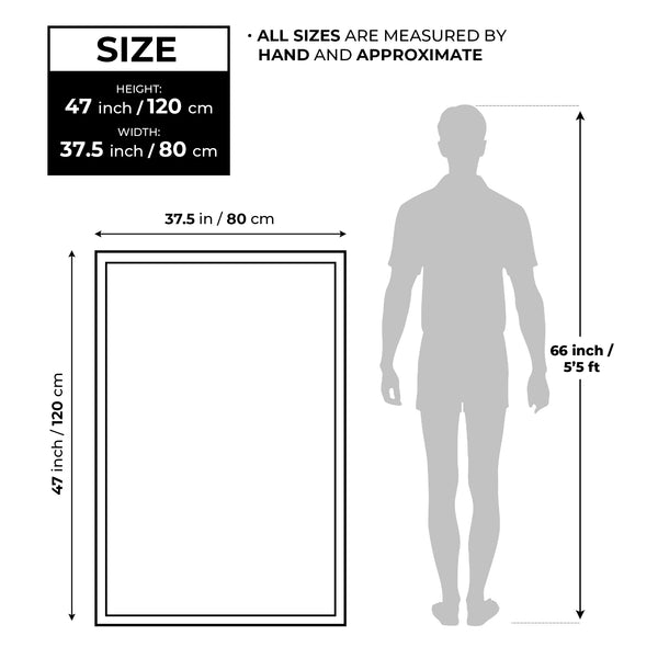 Handmade Brown Abstract Painting, 47" Impasto Textured Canvas Artwork Wall Decor by Sona Casa