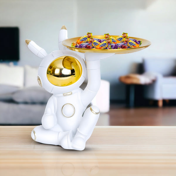 Astronaut Sculpture, Multi-Use Tray For Keys, 9" Table Organizer by Sona Casa