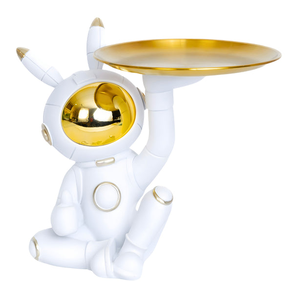 Astronaut Sculpture, Multi-Use Tray For Keys, 9" Table Organizer by Sona Casa