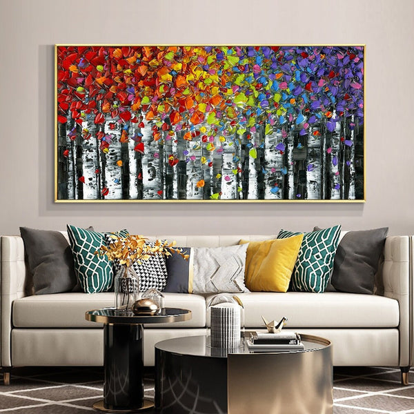 Oversized Wall Art - Vibrant Abstract Canvas Painting, Extra Large Handmade Wall Painting for Modern Home Aesthetic, Housewarming Gift by Sona Casa