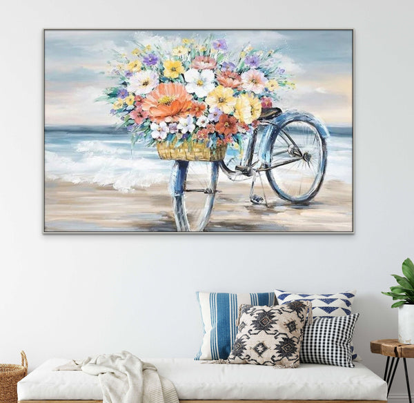 Original Spring Blossom Art - Textured Floral Painting on Canvas, Contemporary Large Wall Art, Home Decor, Housewarming & Mother's Day Gift by Sona Casa