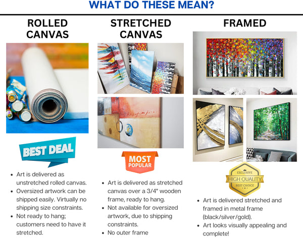 Autumn Forest Painting - Large Textured Wall Art on Canvas, Hand-Painted Fall Landscape for Bedroom Decor, Original Wall Painting by Sona Casa