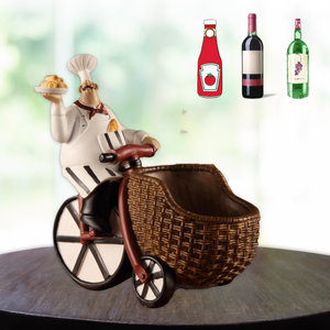 Chef's Rickshaw Wine Holder by Accent Collection