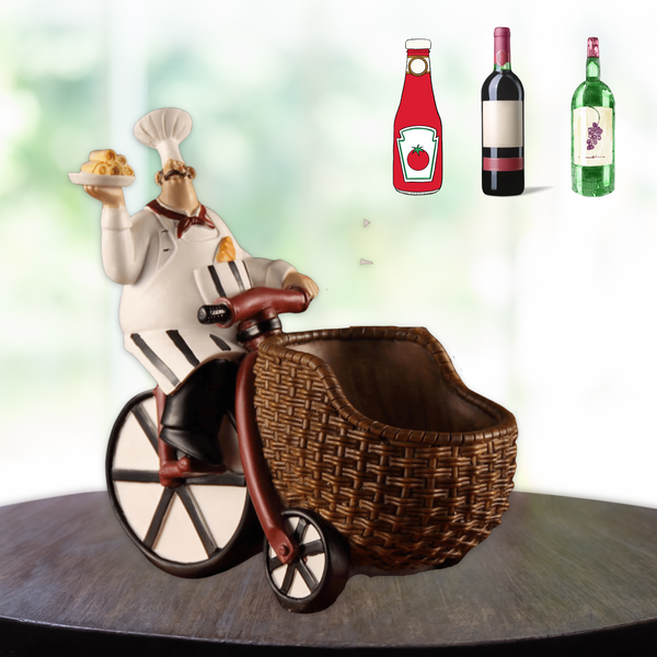 Chef's Rickshaw Wine Holder