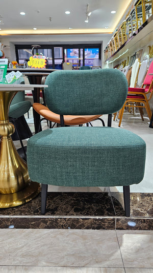 Comfortable Green Fabric Accent Chair for Lounge, Home, Office, Hotel Decor by Sona Casa