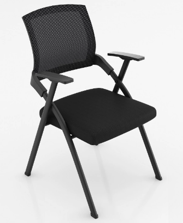 Corporate Training or Conference Chair, Black, Folding-Sona Casa