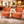 2 Pcs Set of Comfortable Orange Fabric Accent Chairs for Lounge, Home, Office, Hotel Decor by Sona Casa