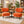 2 Pcs Set of Comfortable Orange Fabric Accent Chairs for Lounge, Home, Office, Hotel Decor by Sona Casa