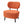 Comfortable Orange Fabric Accent Chair for Lounge, Home, Office, Living Room, Hotel Decor by Sona Casa