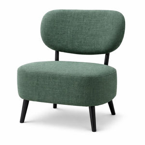 Comfortable Green Fabric Accent Chair for Lounge, Home, Office, Hotel Decor by Sona Casa
