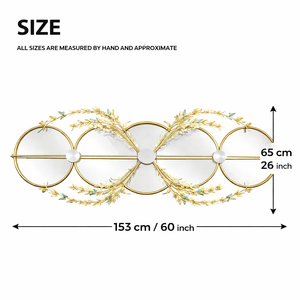 Large Decorative Butterfly Gold Metal Wall Mirror, Decorative Wall Art Home Office Living Room Entryway Decor by Sona Casa