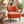 Comfortable Orange Fabric Accent Chair for Lounge, Home, Office, Living Room, Hotel Decor by Sona Casa