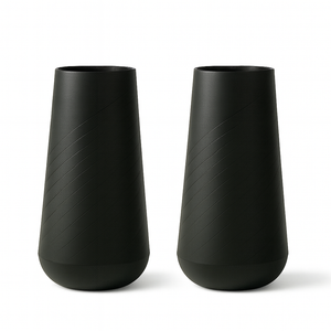 Set of 2 Contemporary Decorative Self Watering Pot, Modern Tall Indoor Planter, 33 in Home, Office, Garden Decoration, Gift-Sona Casa