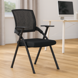 Corporate Training or Conference Chair, Black, Folding-Sona Casa