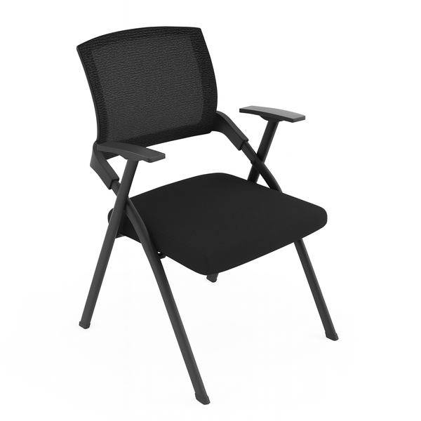 Corporate Training or Conference Chair, Black, Folding-Sona Casa