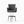 Set of 2 Modern Upholstered Accent Chairs in Gray with Elegant Black Metal Frame, Contemporary Plush Cushioned Seating for Home, Office, Living Room-Sona Casa