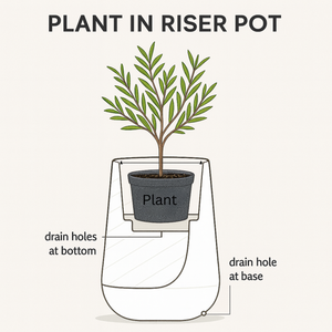 Set of 2 Contemporary Decorative Self Watering Pot, Modern Tall Indoor Planter, 33 in Home, Office, Garden Decoration, Gift-Sona Casa