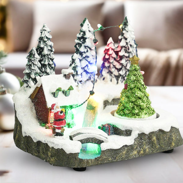 Winter Wonderland 6" Christmas Village Set LED Lighted Xmas Decor