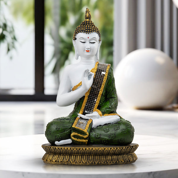 Seated Prayer Buddha Statue, 11" Home Decoration Ornament