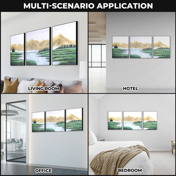 Mountain Canvas Large Scenery Painting, 79" Wall Art Decor Living Room