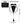 Black White Luxury Modern Pendulum Wall Clock, 23