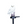 Magical White Owl Solar Statue With Black Stick - Outdoor Garden Decor & Bird Deterrent by Sona Casa