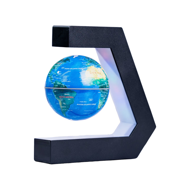 Magnetic Levitating Globe Lamp, LED Light, 7" Silent Floating Earth