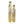 2 Piece Rustic Gold Tall Floor Vases, Metal Vase for Home Indoor Decorations 37 inch and 32 inch High by Sona Casa