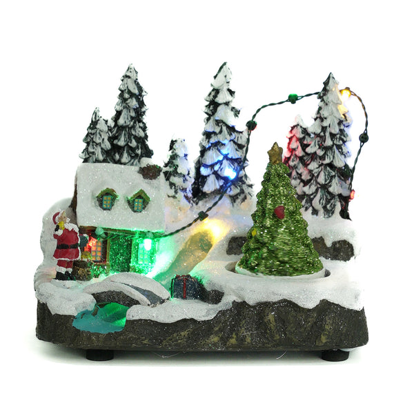 Winter Wonderland 6" Christmas Village Set LED Lighted Xmas Decor