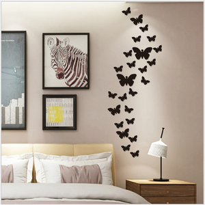 30 pcs DIY Acrylic Butterfly Mirror Wall Stickers for Home Decor