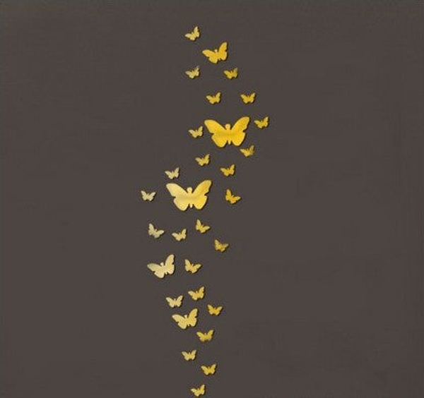 30 pcs DIY Acrylic Butterfly Mirror Wall Stickers for Home Decor