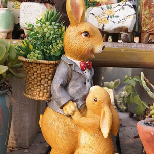 A beautiful bunny family garden decor by Accent Collection