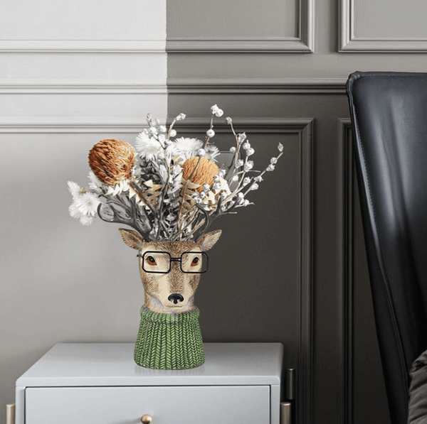 Animal Face Design Vase by Accent Collection