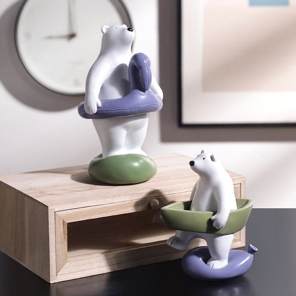 Bear Statue for Kids Room - Swimming Boat by Accent Collection