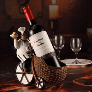 Chef's Rickshaw Wine Holder by Accent Collection