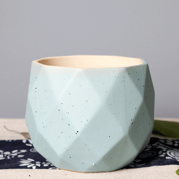 Cute Small Geometrical Vase, Colorful 3" Planter Set, Plant Pots for Home