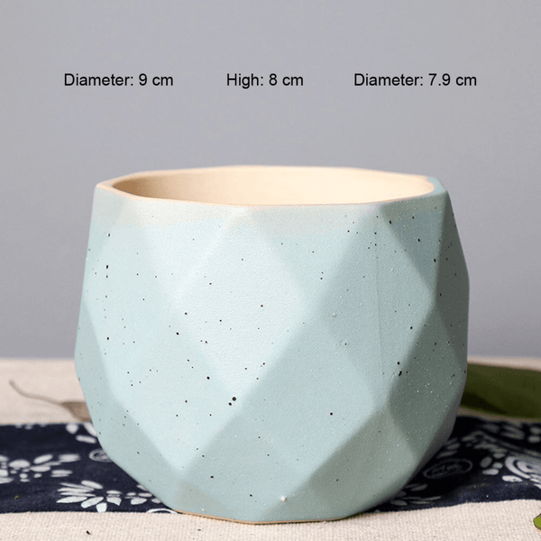 Cute Small Geometrical Vase, Colorful 3" Planter Set, Plant Pots for Home