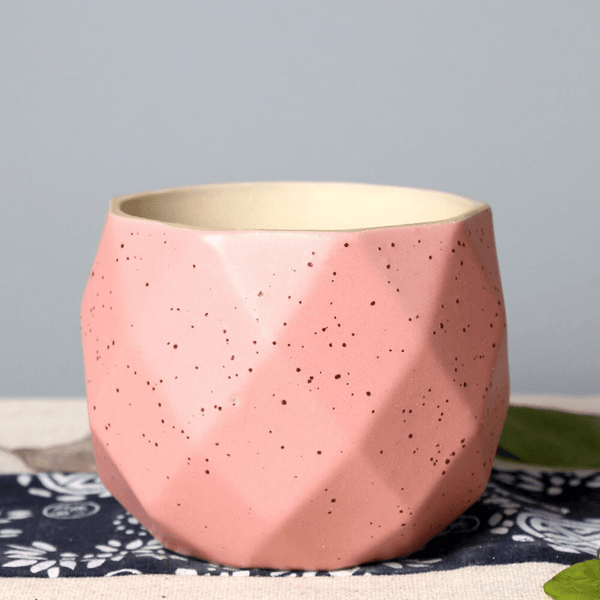 Cute Small Geometrical Vase, Colorful 3" Planter Set, Plant Pots for Home