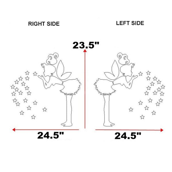 Fairy Blowing Stars 3D Decorative DIY Wall Sticker for Home Decoration