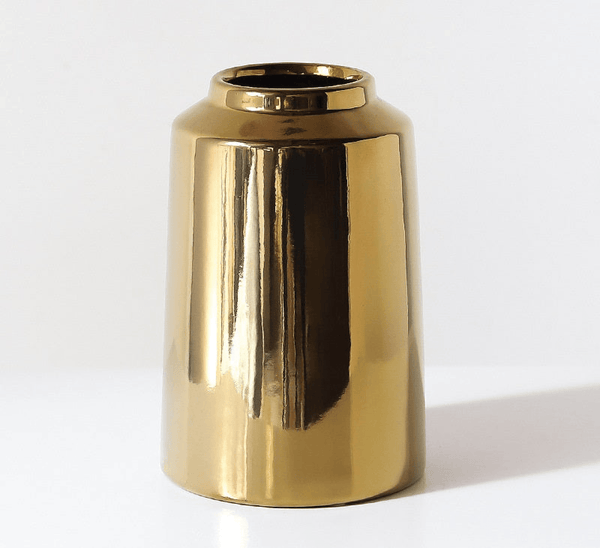 Gold Ceramic Vase for Home Decoration