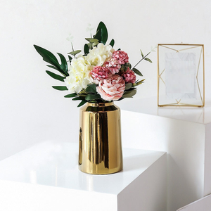 Gold Ceramic Vase for Home Decoration