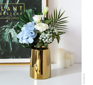 Gold Ceramic Vase for Home Decoration