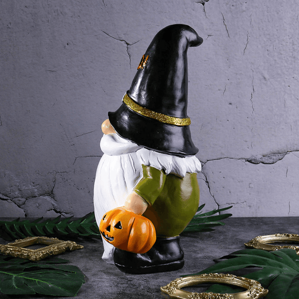 Halloween Decorations Gnome Statue Fall Decor Spooky Home Decor for Patio Porch Garden Yard