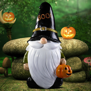 Halloween Decorations Gnome Statue Fall Decor Spooky Home Decor for Patio Porch Garden Yard