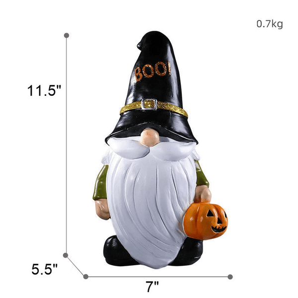 Halloween Decorations Gnome Statue Fall Decor Spooky Home Decor for Patio Porch Garden Yard