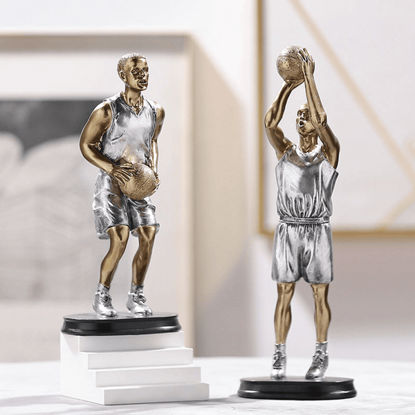 Set of 3, Basket Ball Player Statues for Home Décor