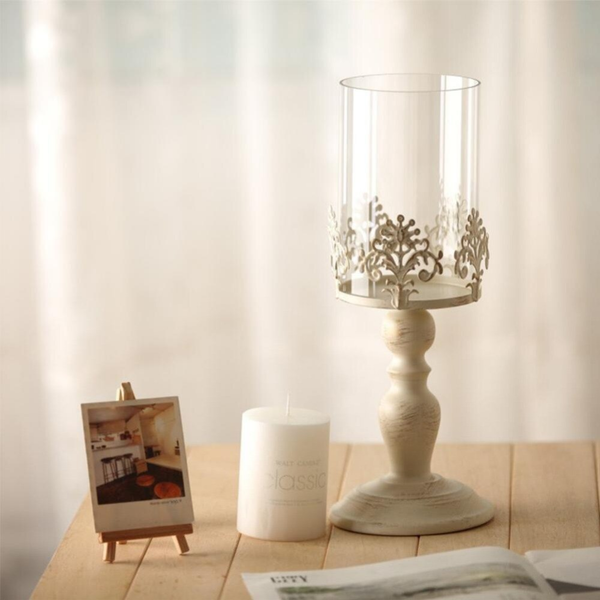 Retro Candle Holder Set, 15" 13" 10" Classy Tabletop Decorations
