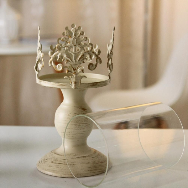 Retro Candle Holder Set, 15" 13" 10" Classy Tabletop Decorations