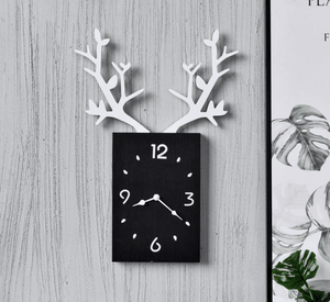 Wooden Deer Clock for Home Décor