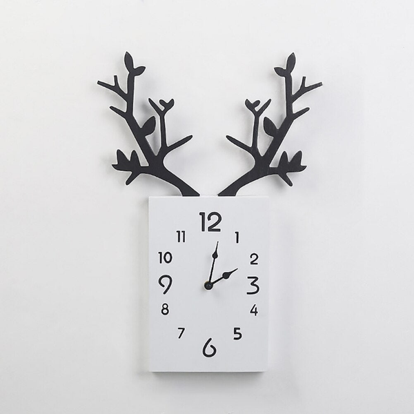 Wooden Deer Clock for Home Décor